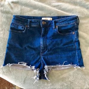 Free People High Waisted Jean Shorts